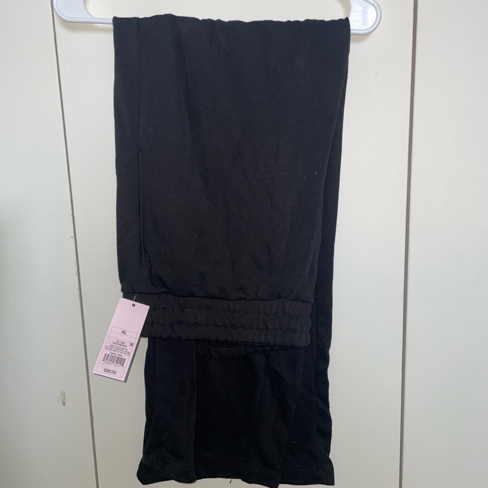 NWT long black cozy sweats